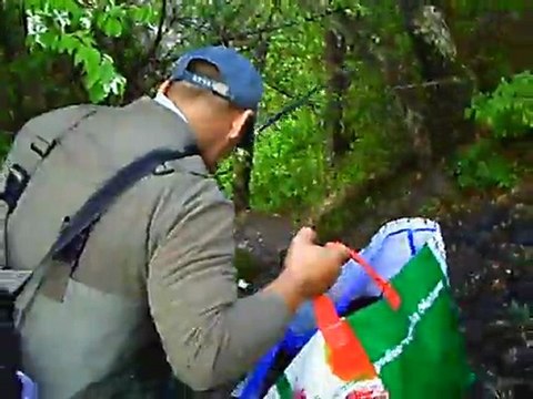 Pêche en float tube lac de monteynard