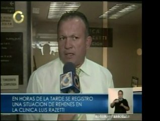 Una situación de rehenes en la Clínica Luis Razzetti, en Car