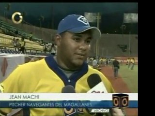 El relevista del Magallanes, Jean Machí, espera estar comple