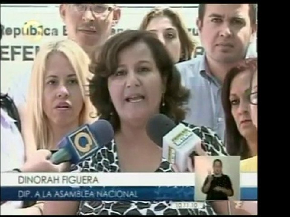 Dip. Dinorah Figuera solicitó a la Defensoría del Pueblo cre