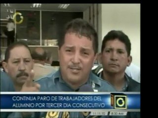 Lleva varios días la protesta de las empresas del aluminio,