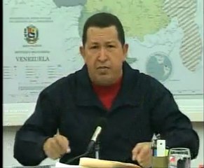 El presidente Hugo Chávez señaló en cadena nacional "los mil