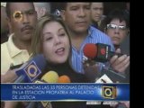 Transladan al palacio de justicia a las 33 personas detenedi