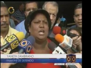 Familiares exigen la liberación de los 33 detenidos ayer por