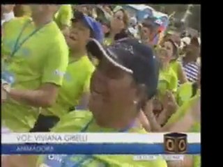 Este domingo se realizó una caminata y bailoterapia a favor