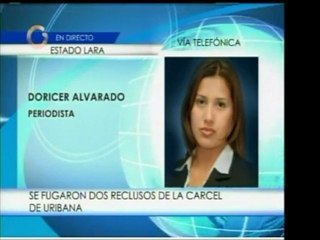 Dos reos se dieron a la fuga el día de hoy en la cárcel del
