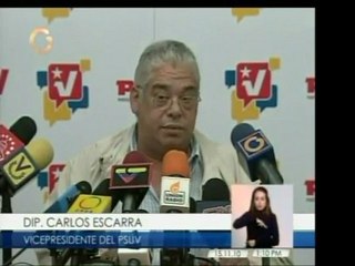 El vpdte. del PSUV y dip. Carlos Escarrá felicita a la PNB p