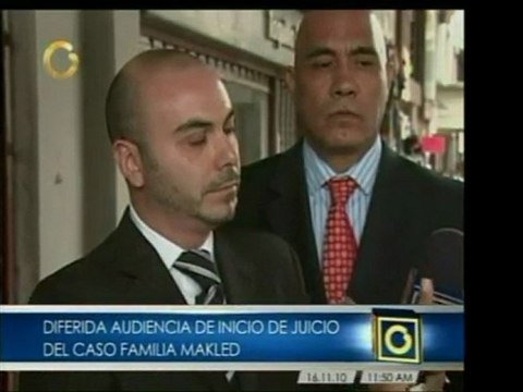 La audiencia de Basel, Alex y Abdalá Makled fue diferida. La