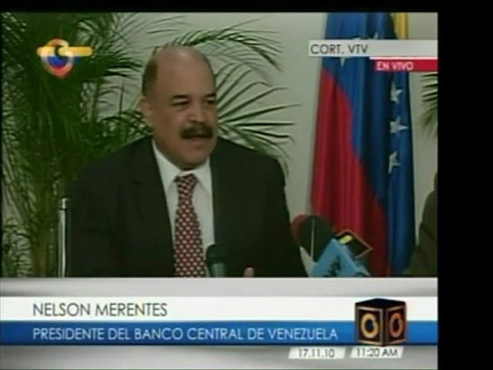 Pdte. del BCV, Nelson Merentes, estima que el crecimiento ec