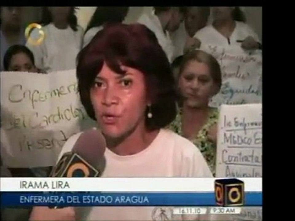 Ayer enfermeros de todo el territorio nacional protestaron p