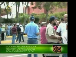 Accionistas clase B de SIDOR tomaron las instalaciones de la