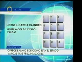 Gobernador de Vargas desmiente informaciones sobre desastre