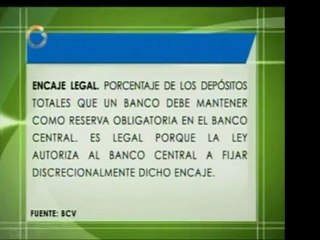 Definición en el Diccionario Económico de "encaje legal"