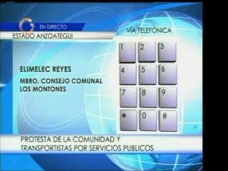 Población del estado Anzoátegui protesta en las calles por l
