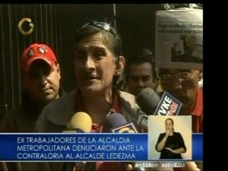 Ex trabajadores de la Alcaldía Mayor denuncian al alcalde An