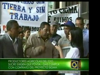 Ex trabajadores de PDVSA Gas de Güiria, edo. Sucre, exigen q