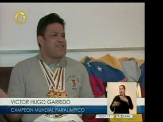 Víctor Hugo Garrido, campeón paralímpico, se ve obligado a p