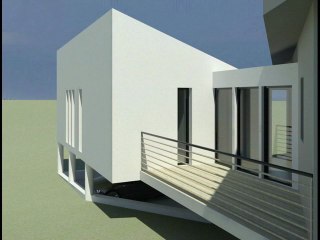 Extension contemporaine d'une maison création d'un couloir de nage et abris