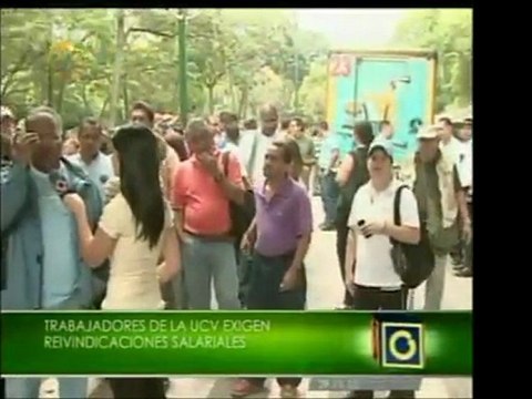 Trabajadores de la UCV continúan exigiendo reivindicaciones