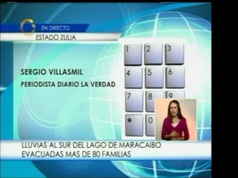 Más de ochenta familias fueron evacuadas del Sur del Lago, e