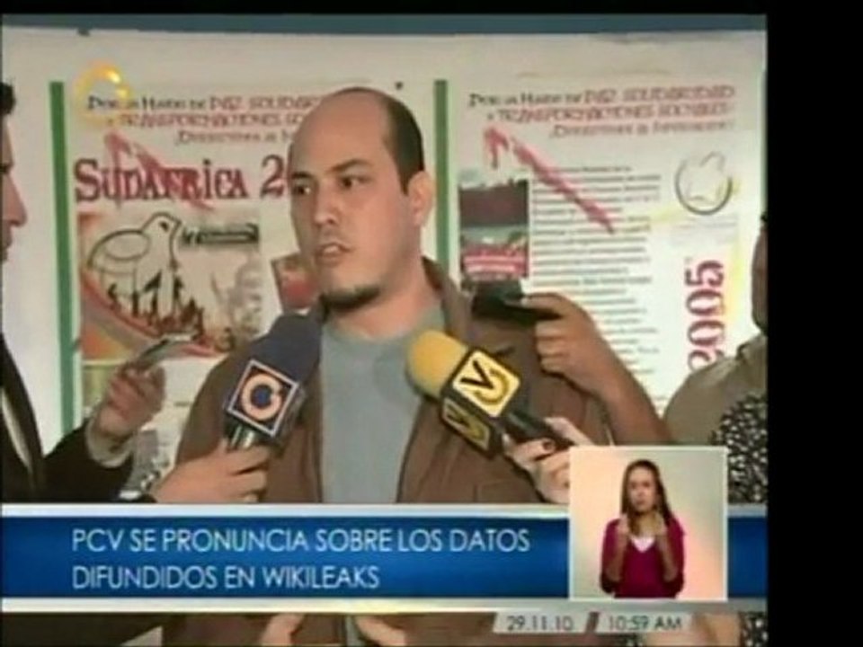 El PCV afirma que revelaciones de Wikileaks confirman que Es