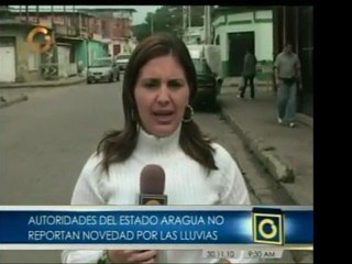 En Aragua no hay novedad por las lluvias, excepto prevención