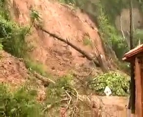 Imágenes de los derrumbes que han ocurrido en Santa Mónica,