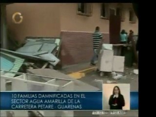 Hay 10 familias damnificadas en el sector Agua Amarilla de l