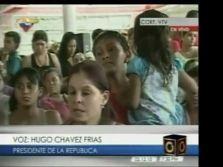 Pdte. Chavez se compromete ante los damnificados en entregar