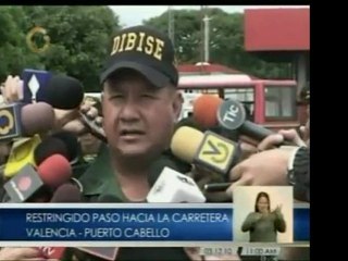 En la autopista Valencia - Puerto Cabello continúa habilitad