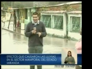 Imágenes del estado Miranda, en emergencia por las lluvias,