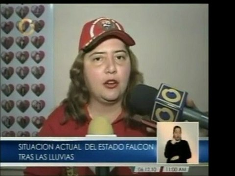 Información sobre la situación del estado Falcón respecto a