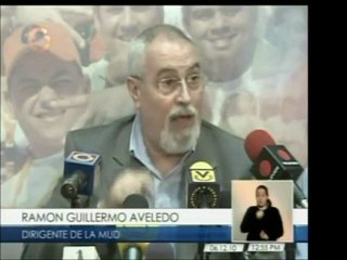 Mov. Voluntad Popular y vocero de la MUD, Ramón guillermo Av