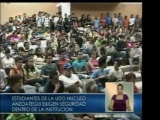 Estudiantes de la UDO reclaman el alza de crimen y la violen