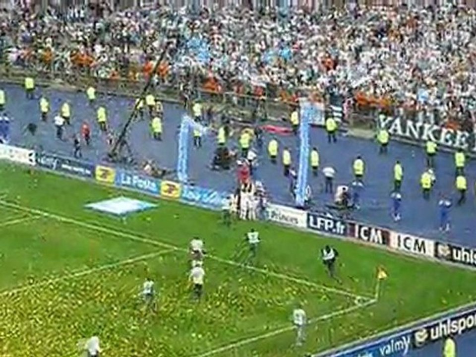 Tour d'honneur OM Coupe de la ligue 2011