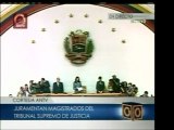 Juramentación de los magistrados del Tribunal Supremo de Jus