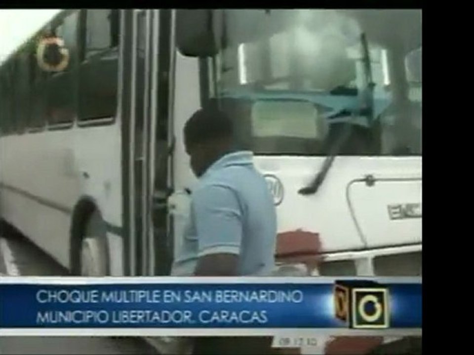 Un choque múltiple en la Cota Mil a la altura de San Bernard