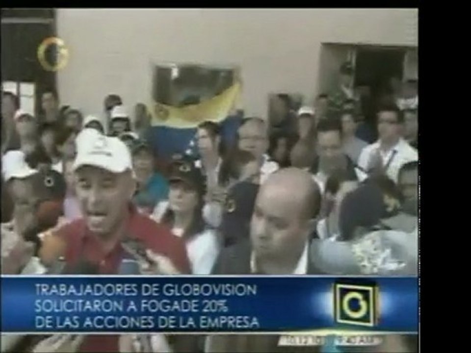Trabajadores de Globovisión fueron a Fogade pidiendo que se