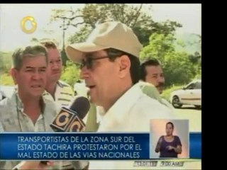 Transportistas del Táchira salieron a la calle a protestar,