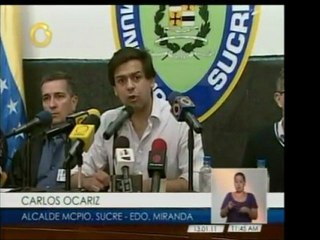 Alcalde del Mun. Sucre, Carlos Ocariz, restringe horarios de