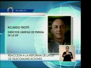 Director de la Libertad de Prensa de la SIP, Ricardo Trotti,
