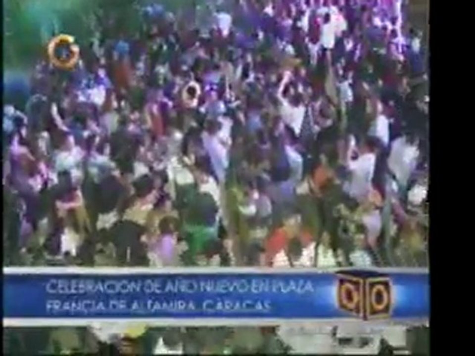 Caraqueños se reunieron en la Plaza Altamira para recibir el