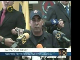 Director de Protección Civil de Aragua informa que hasta el