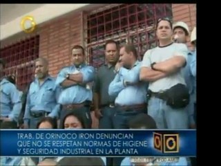 Trabajadores de la expropiada Orinoco Iron exigen slaida de
