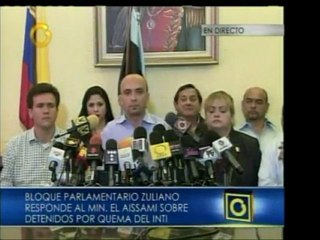 Bloque Parlamentario Zuliano rechazó la quema de las oficina