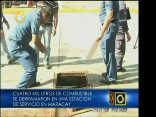 Una estación de servicio de Maracay sufrió el derrame de cua