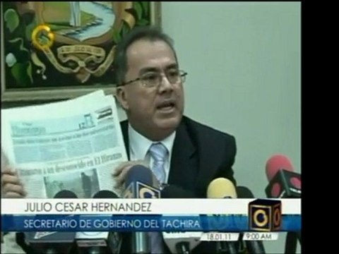 Secretario de Seguridad Ciudadana de Táchira rechaza acusaci