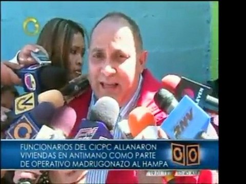 El CICPC realiza un allanamiento a dos casas en Antímano des