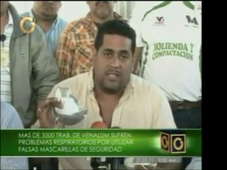 Más de 3500 trabajadores de Venalum sufren de problemas resp