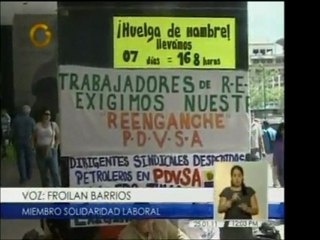 Dirigentes sindicales ofrecen su apoyo a trabajadores desped